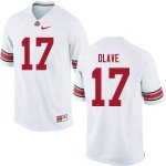 NCAA Ohio State Buckeyes Men's #17 Chris Olave White Nike Football College Jersey PNJ6545FU